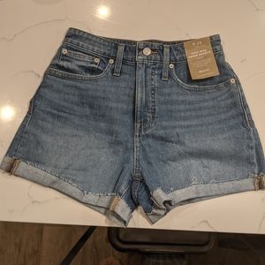 Madewell Curvy Shorts Size 26-NWT
